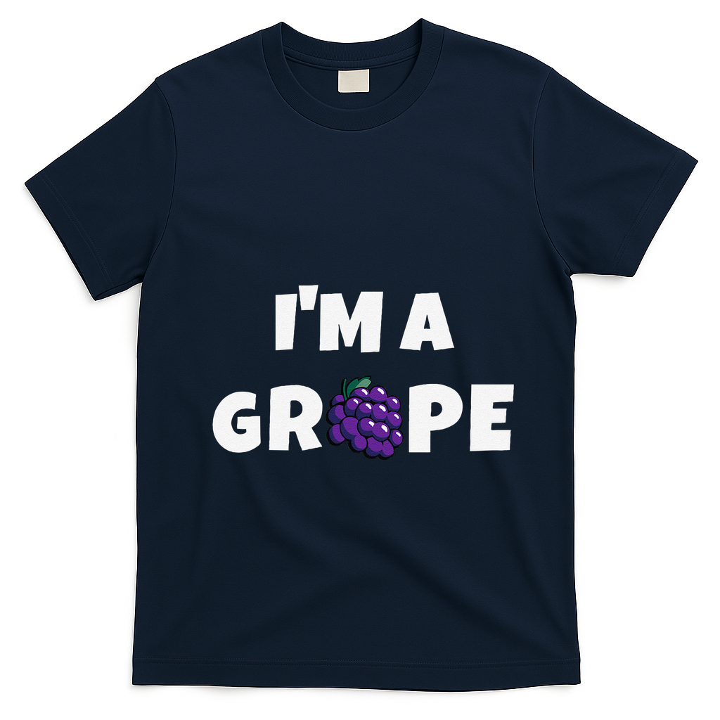 Im A Grape Halloween Grape Costume T-Shirt - Navy Blue
