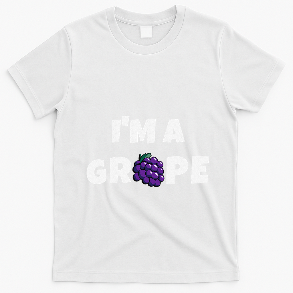 Im A Grape Halloween Grape Costume T-Shirt - White