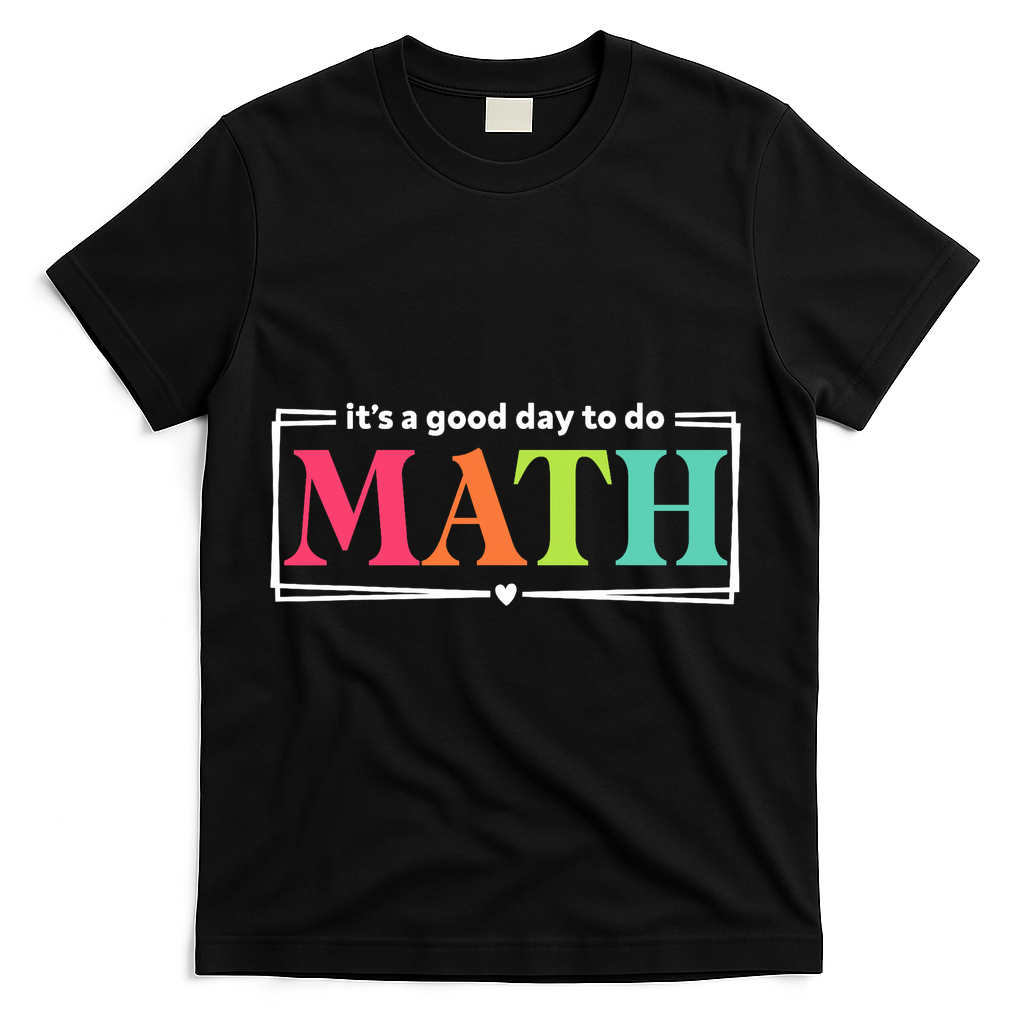 It's A Good Day To Do Math Teacher Test Day Back To School  T-Shirt - Black