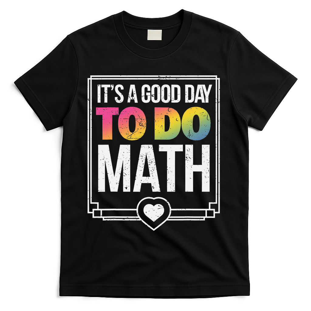 Its A Good Day To Do Math Teacher Test Day Back To School T-Shirt - Black