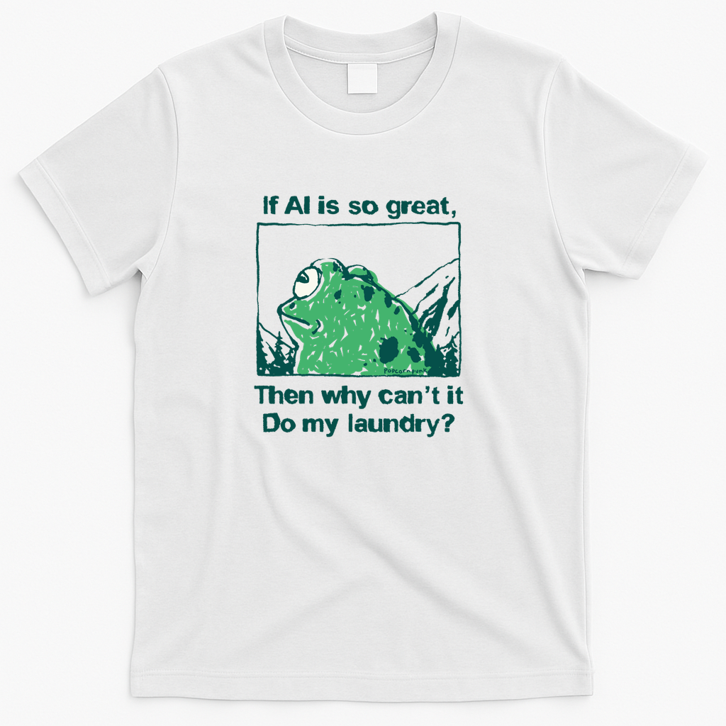 If AI is so great, then why can't it do my laundry frog - White