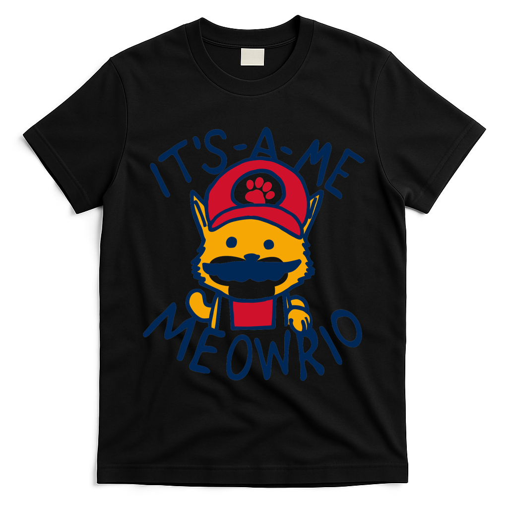 It's A Me Meowrio ,Funny Cat Lover T-Shirt