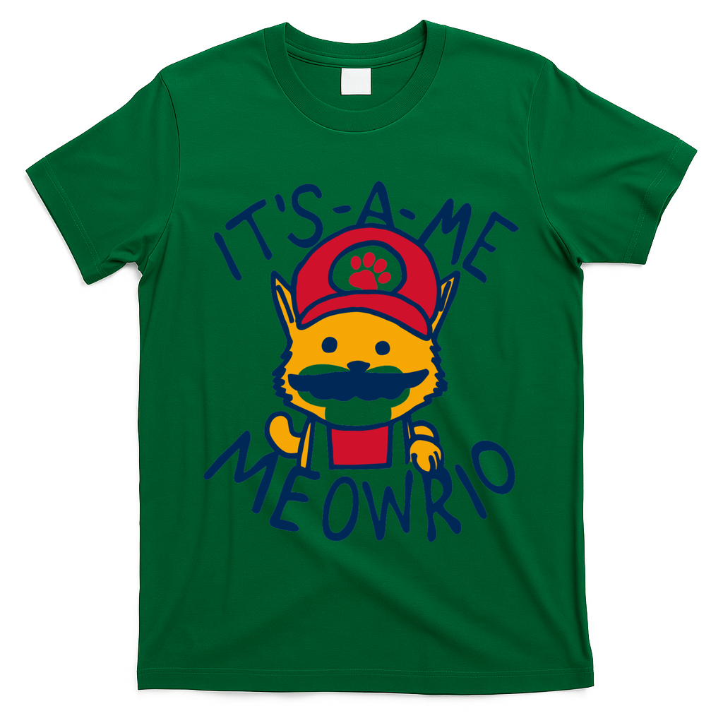 It's A Me Meowrio ,Funny Cat Lover T-Shirt