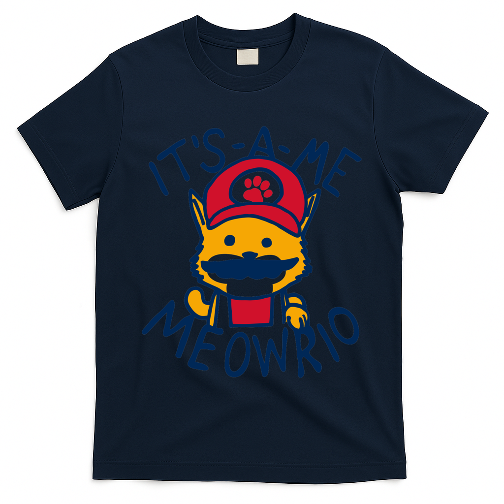 It's A Me Meowrio ,Funny Cat Lover T-Shirt