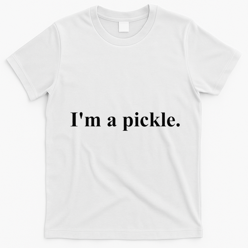 Im A Pickle Halloween Pickle Costume T-Shirt - White
