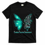 I Am The Storm Ovarian Cancer Awareness Butterfly Gift T-Shirt - Black