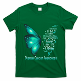 I Am The Storm Ovarian Cancer Awareness Butterfly Gift T-Shirt - Irish Green