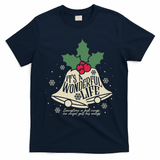 ItS A Wonderful Life Everytime A Bell Rings Christmas Movie Gift T-Shirt - Navy Blue