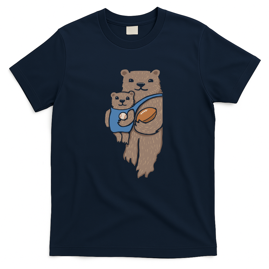 ILLINOIS BEAR AND CUB - Navy