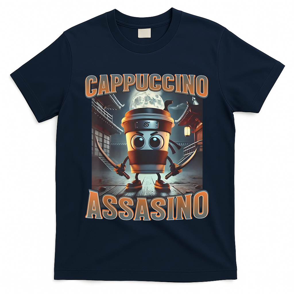 Italian Brainrot Cappuccino Assassino, Funny Cappuccino Meme T-Shirt