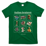 Italian Brainrot Characaters Meme Gen Z Funny Humor T-Shirt