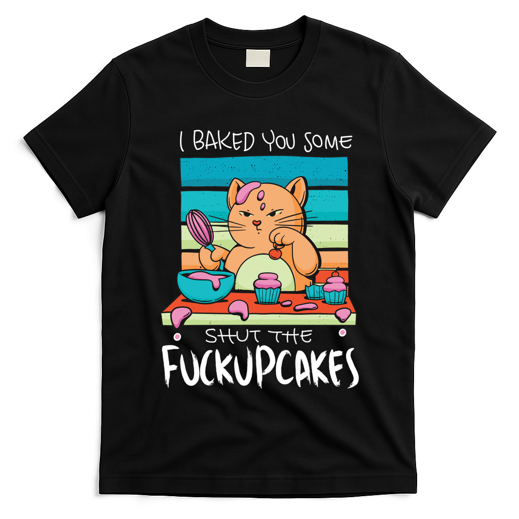 Cupcake Cat Bake You Fuckupcakes T-Shirt