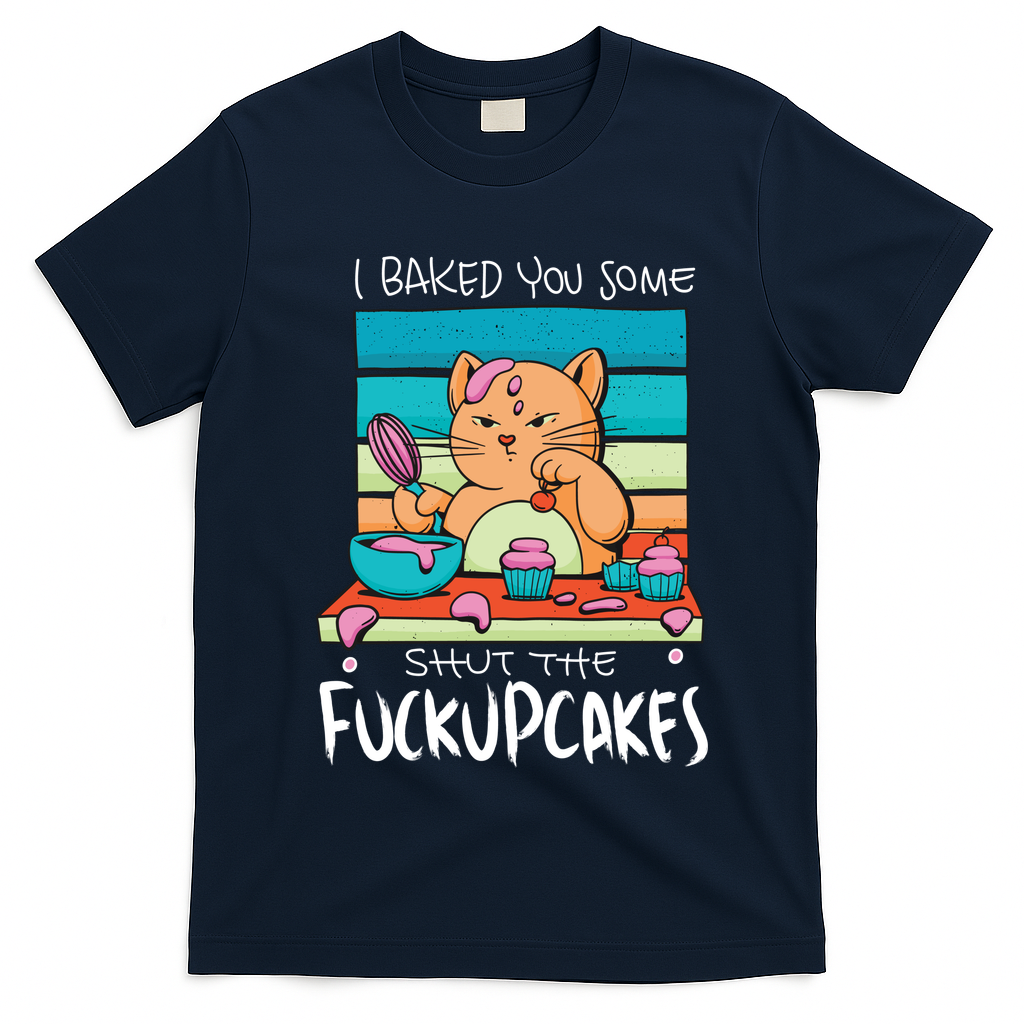 Cupcake Cat Bake You Fuckupcakes T-Shirt
