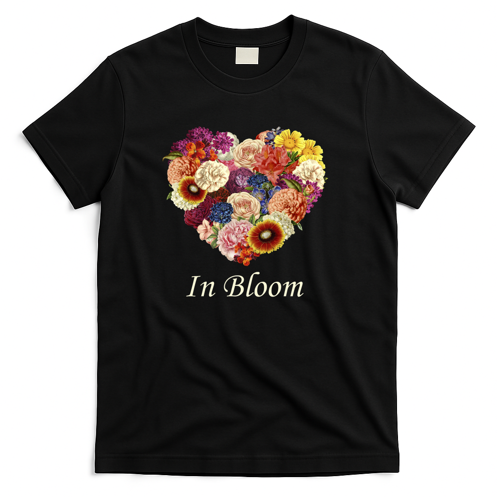 In Bloom Love Heart by Tobe Fonseca - Black