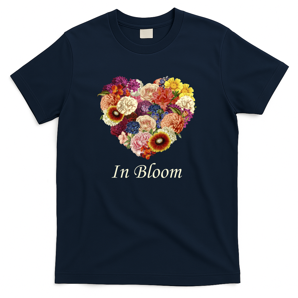 In Bloom Love Heart by Tobe Fonseca - Navy