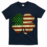 Vintage Clover Irish American Flag T-Shirt