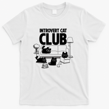Introvert Cat Club - White