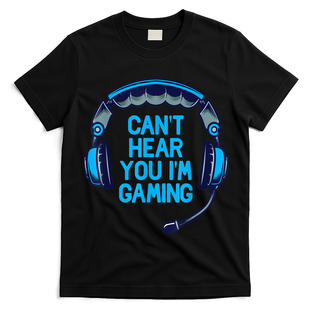I Cant Hear You Im Gaming Video Gamer Geek T-Shirt