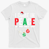 I Come In Peace IM Peace Funny Matching Couple Christmas T-Shirt - White