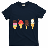 Ice Cream Lovers For Summer T-Shirt - Navy