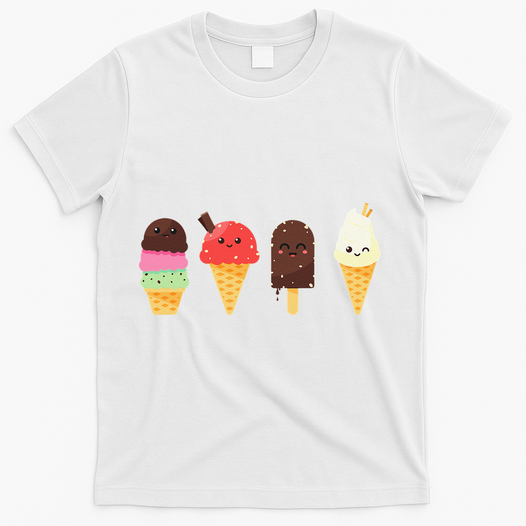 Ice Cream Lovers For Summer T-Shirt - White