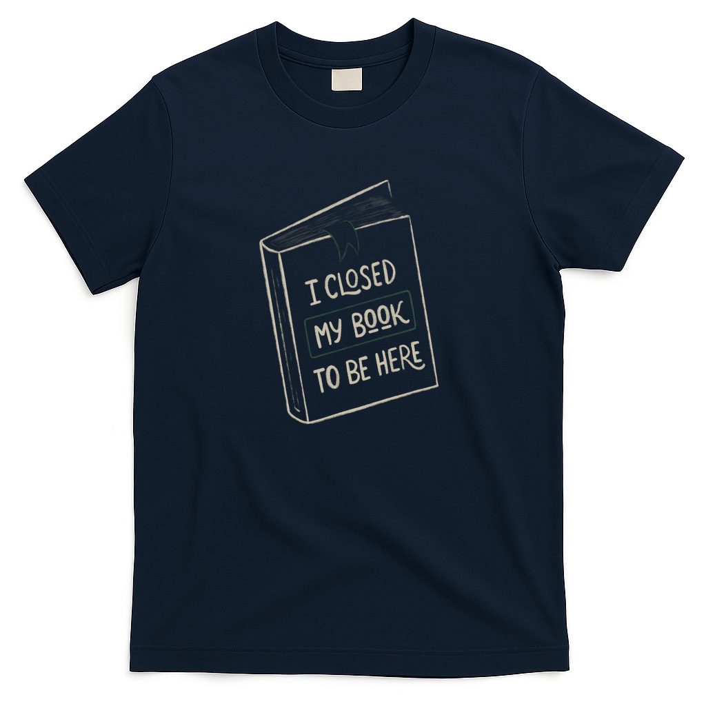 I Closed My Book To Be Here by Tobe Fonseca - Navy
