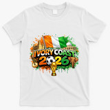 IVORY COAST North America Soccer Tournament 2026 T-Shirt - White