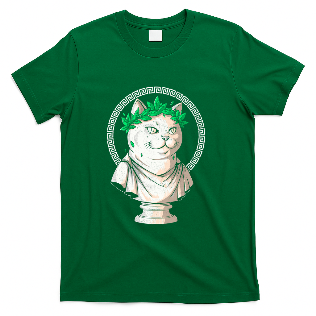 Imperial Cat Statue - Green