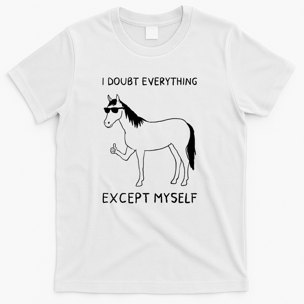 I Doubt Everything Except Myself - White