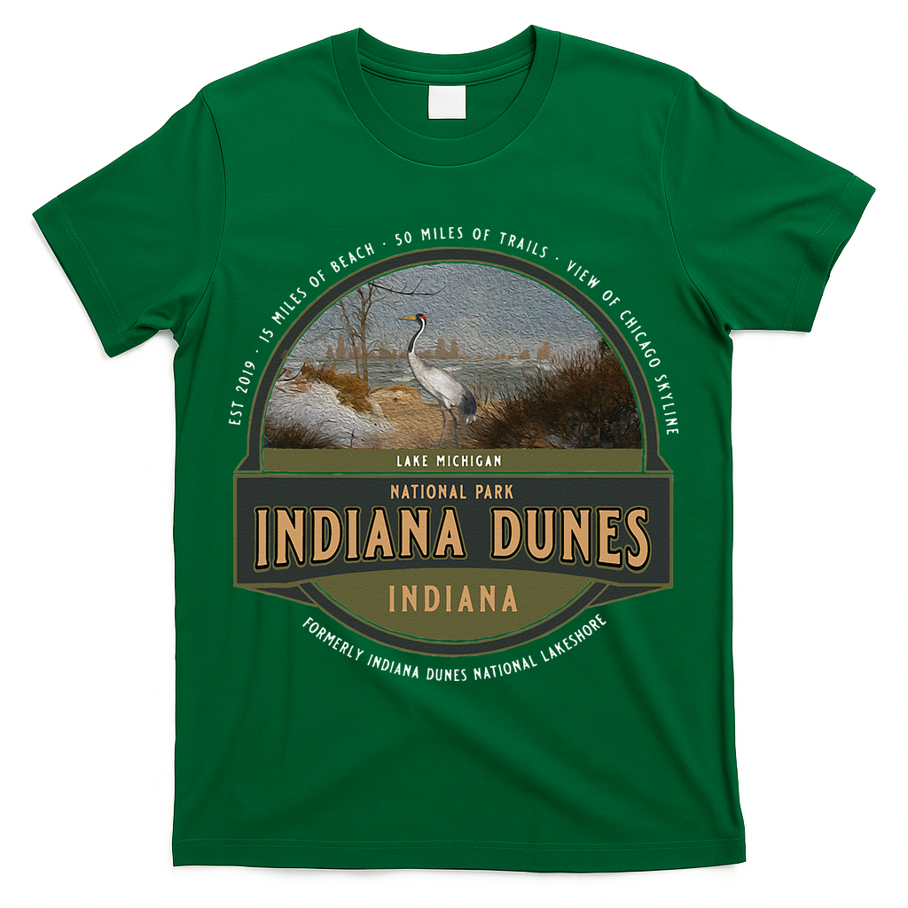 Indiana Dunes National Park Lake Michigan Beach Trails T-Shirt