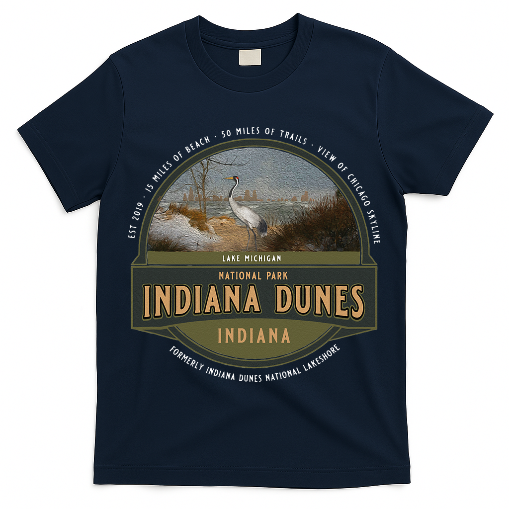 Indiana Dunes National Park Lake Michigan Beach Trails T-Shirt