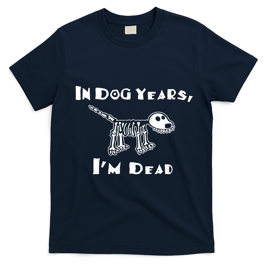 In Dog Years Im Dead T-Shirt - Navy Blue