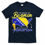 I'm From Bosnia America Journey Herzegovina Soccer T-Shirt - Navy