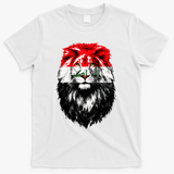 Iraqi Flag Iraq Pride Lion Face T-Shirt - White