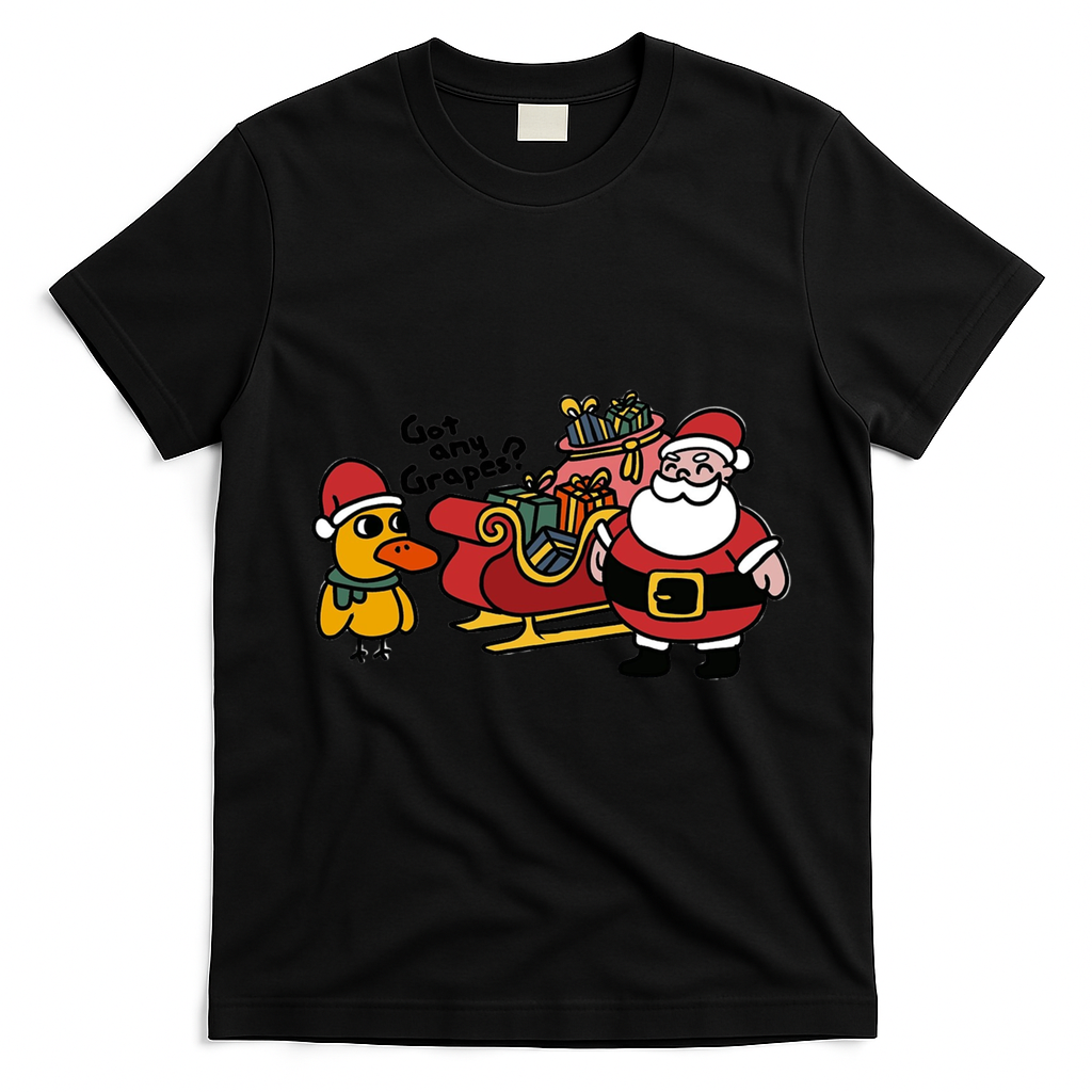 Ice Fresh Lemonade Got Any Grapes Duck Funny Christmas Funny Gift T-Shirt - Black