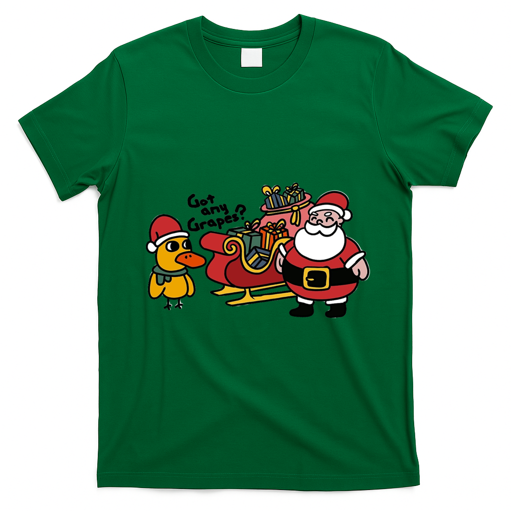 Ice Fresh Lemonade Got Any Grapes Duck Funny Christmas Funny Gift T-Shirt - Irish Green