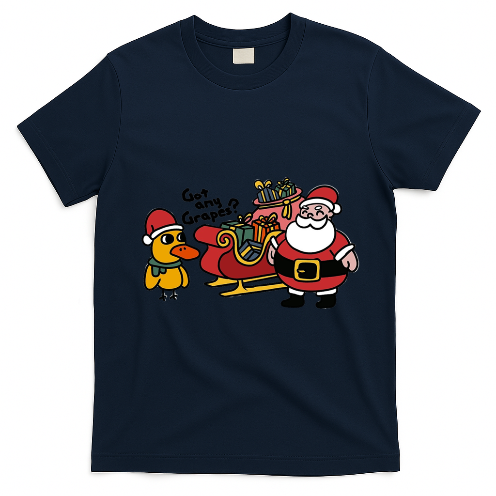 Ice Fresh Lemonade Got Any Grapes Duck Funny Christmas Funny Gift T-Shirt - Navy Blue