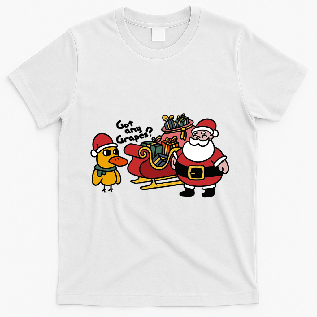 Ice Fresh Lemonade Got Any Grapes Duck Funny Christmas Funny Gift T-Shirt - White