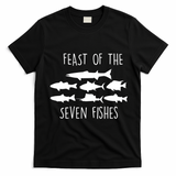 Italy Feast Of The Seven Fishes Italian Christmas Eve Gift T-Shirt - Black