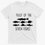 Italy Feast Of The Seven Fishes Italian Christmas Eve Gift T-Shirt - White