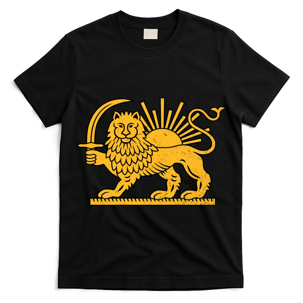 Iran Faded Style Flag Design T-Shirt