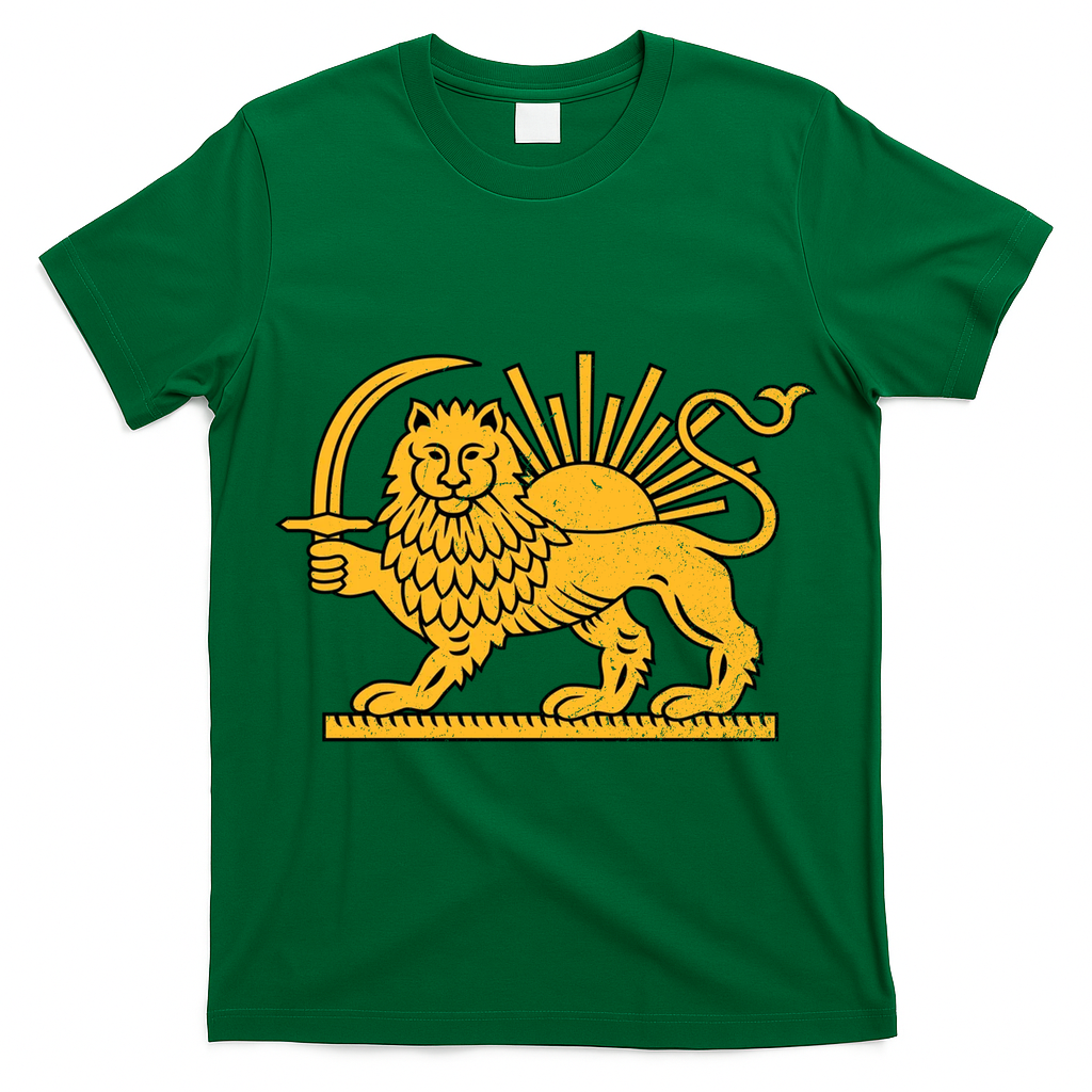 Iran Faded Style Flag Design T-Shirt