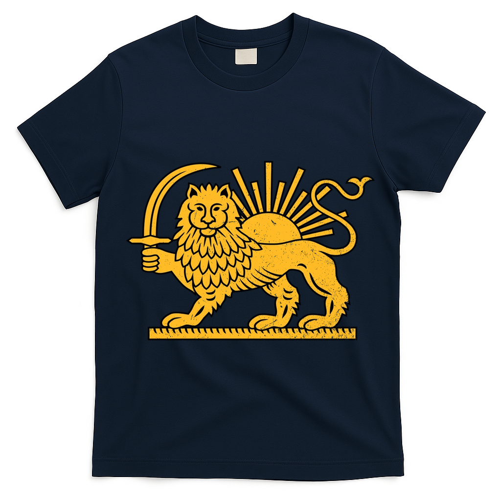 Iran Faded Style Flag Design T-Shirt