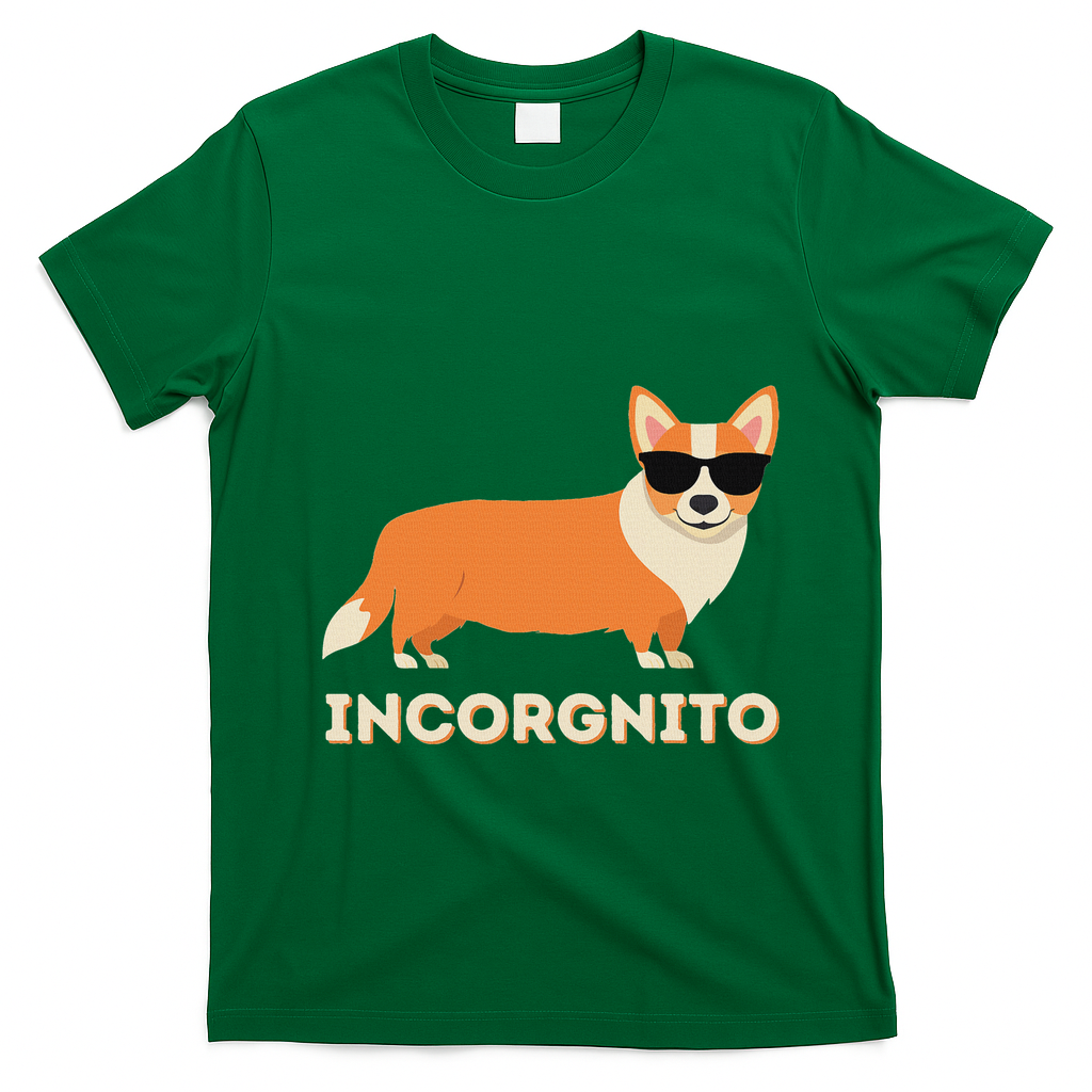 Incorgnito Funny Welsh Corgi Owner Dog Lover T-Shirt - Irish Green
