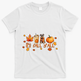 ItS Fall YAll Pumpkin Spice Latte Dog Miniature Schnauzer Gift T-Shirt - White
