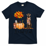 It's Fall Y'all Great Dane Dog Lovers Thanksgiving Halloween T-Shirt - Navy Blue