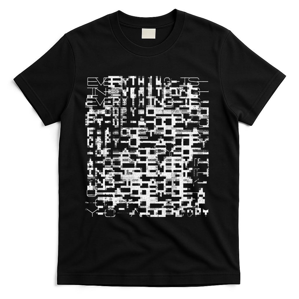 insomnia glitch core black and white - Black