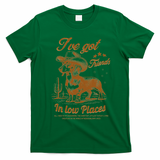 I've Got Friends In Low Places Dachshund Cowboy  T-Shirt - Irish Green