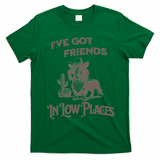 IVe Got Friends In Low Places Dachshund T-Shirt - Irish Green
