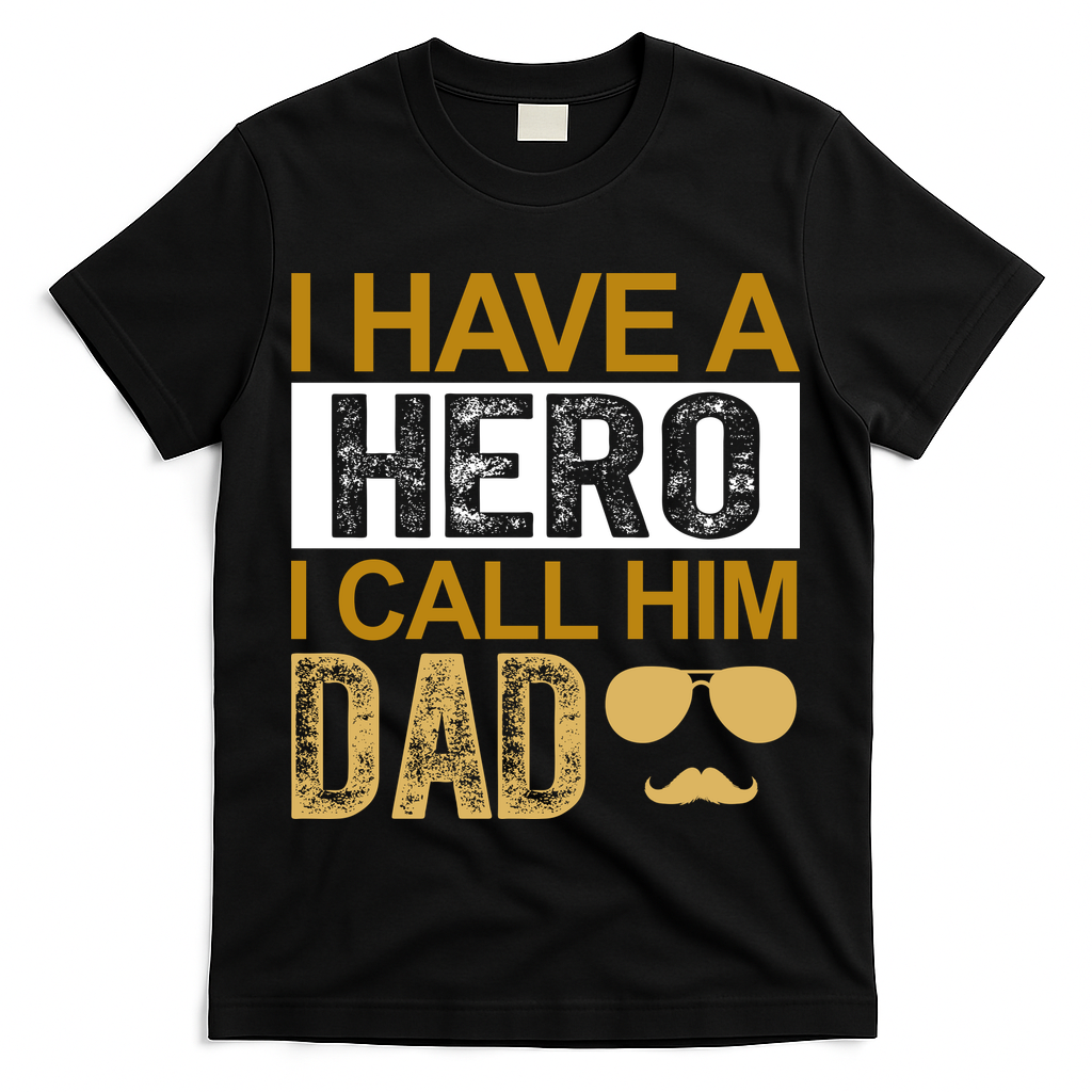 I Have A Hero I Call Him Dad Fathers Day T-Shirt